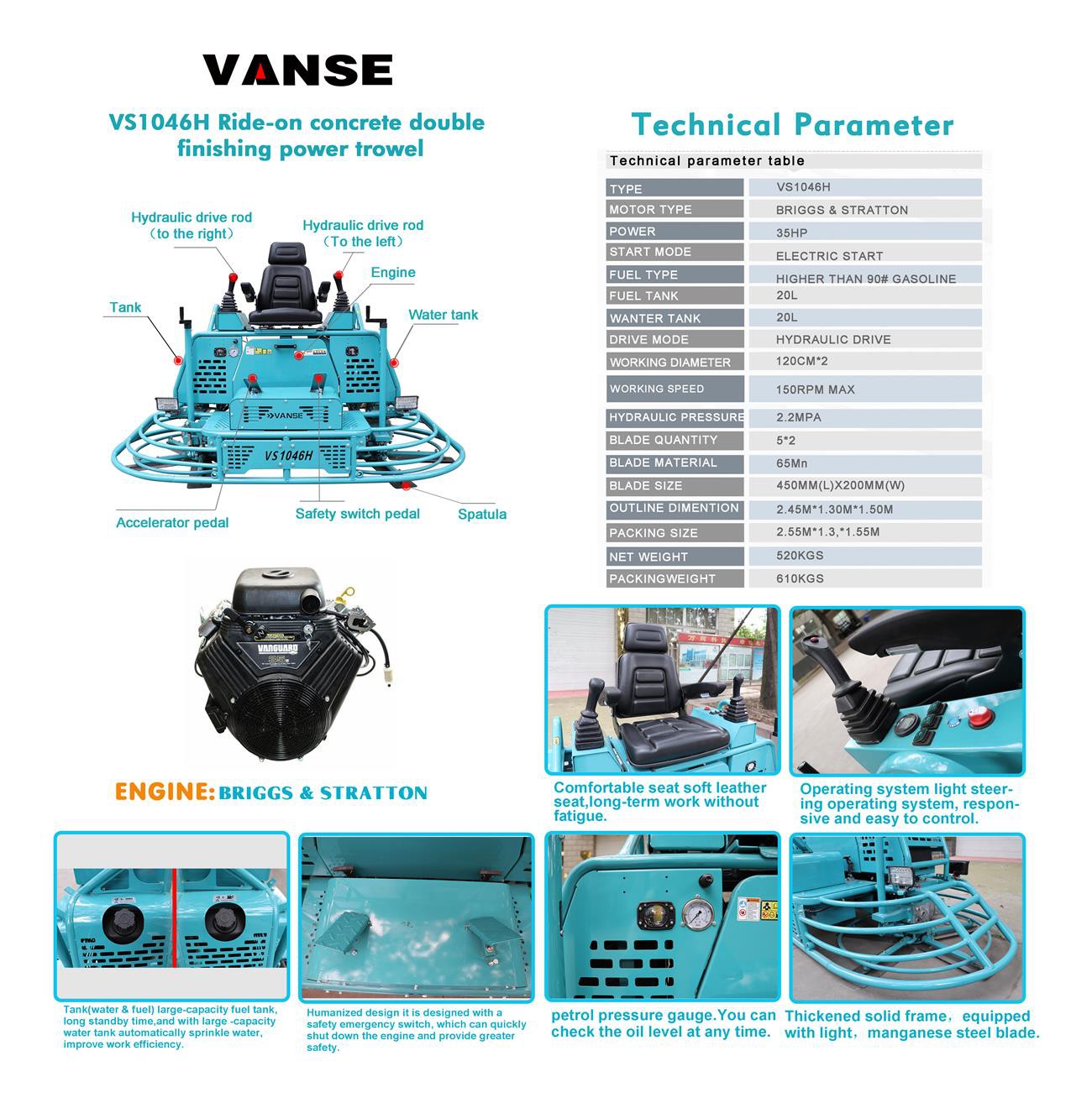 VS-1046H Technical parameter table - VS-1046H Technical parameter table -
